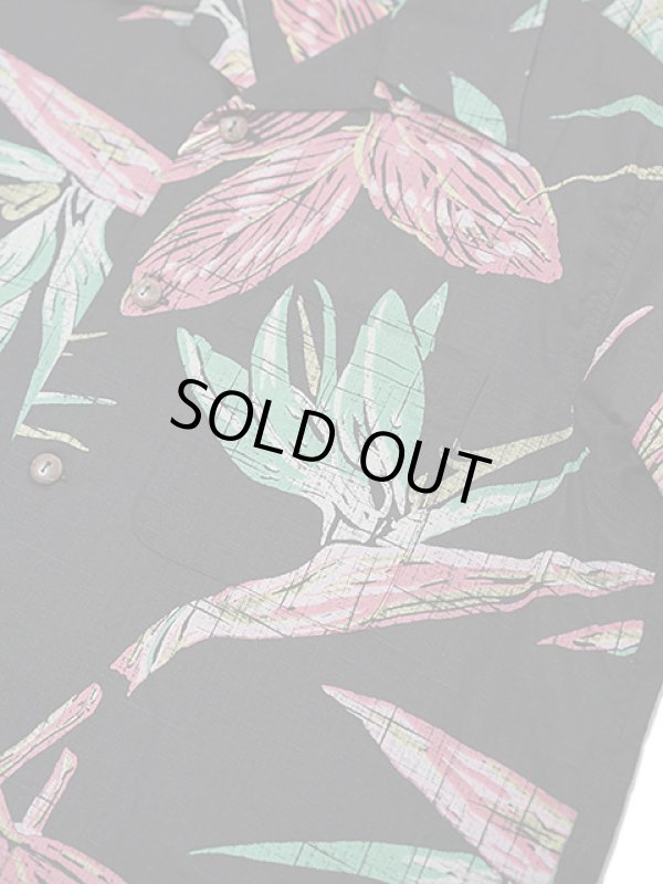 画像4: 【 SUN SURF（サンサーフ） 】　コットンリネンアロハシャツ　S/S HAWAIIAN SHIRT　[ BIRD OF PARADISE ]