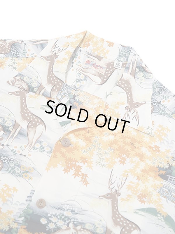 画像3: 【 SUN SURF（サンサーフ） 】　半袖アロハシャツ　S/S HAWAIIAN SHIRT　[ DEER ]　[ YELLOW ]