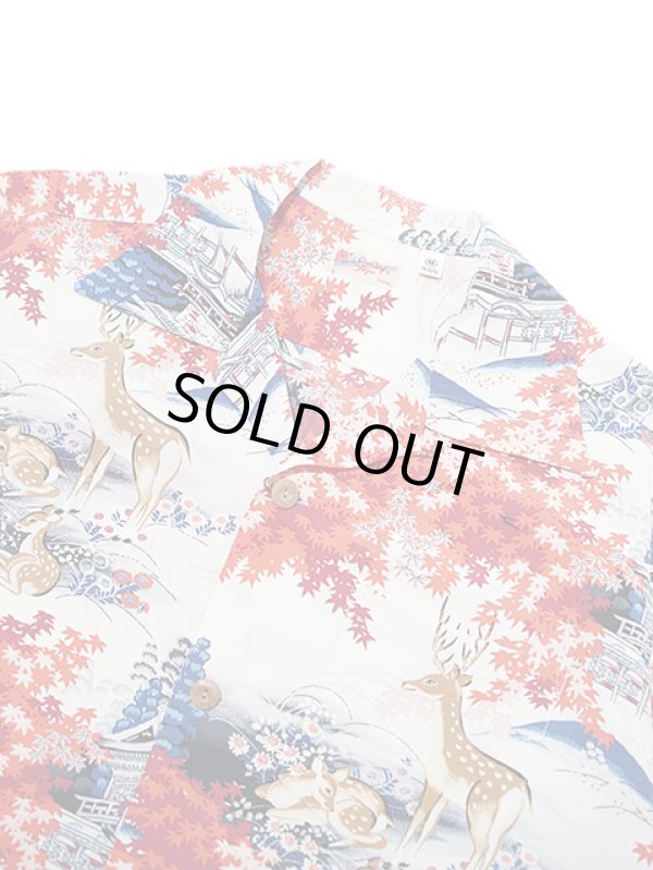 画像3: 【 SUN SURF（サンサーフ） 】　半袖アロハシャツ　S/S HAWAIIAN SHIRT　[ DEER ]　[ RED ]