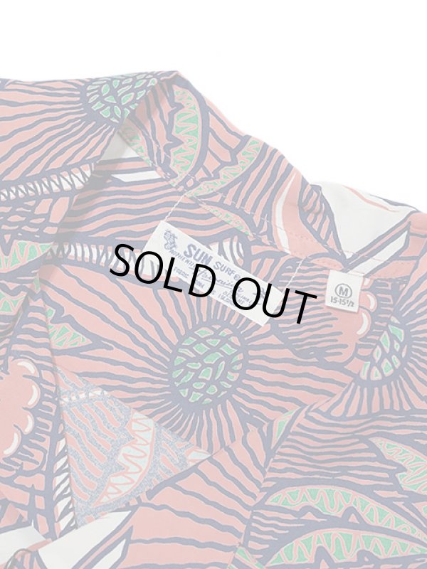 画像8: 【 SUN SURF（サンサーフ） 】 半袖アロハシャツ S/S HAWAIIAN SHIRT [ PALM BREEZING UP ] [ RED ]