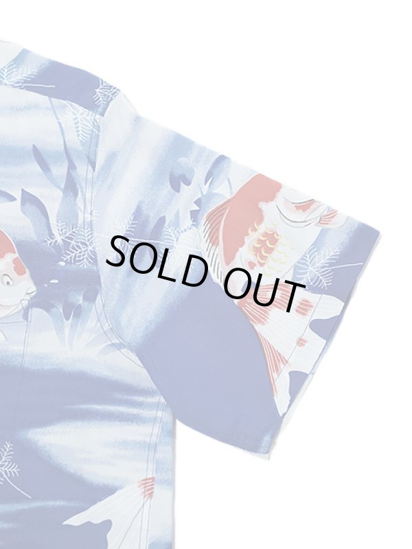 画像5: 【 SUN SURF（サンサーフ） 】　半袖アロハシャツ　S/S HAWAIIAN SHIRT　[ GOLDFISH ]　[ NAVY ]