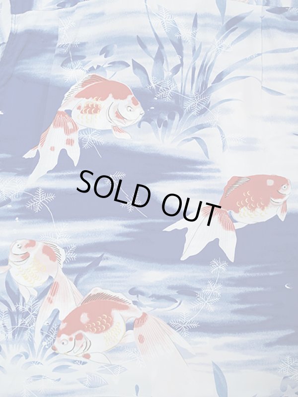 画像6: 【 SUN SURF（サンサーフ） 】　半袖アロハシャツ　S/S HAWAIIAN SHIRT　[ GOLDFISH ]　[ NAVY ]