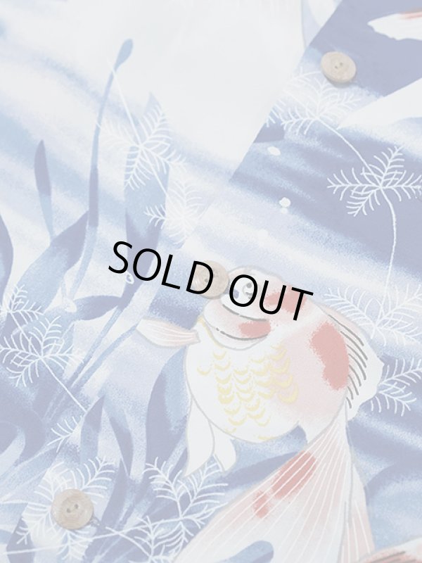 画像7: 【 SUN SURF（サンサーフ） 】　半袖アロハシャツ　S/S HAWAIIAN SHIRT　[ GOLDFISH ]　[ NAVY ]