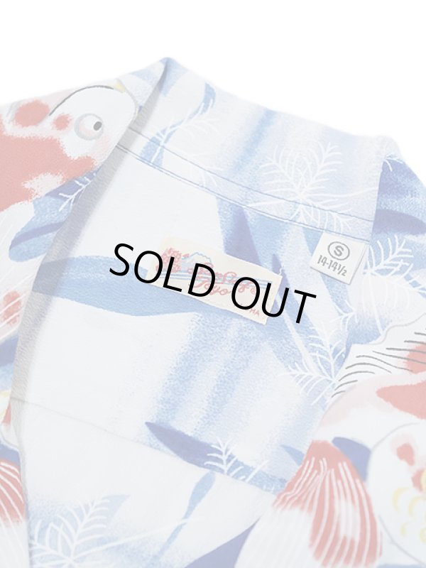 画像8: 【 SUN SURF（サンサーフ） 】　半袖アロハシャツ　S/S HAWAIIAN SHIRT　[ GOLDFISH ]　[ NAVY ]
