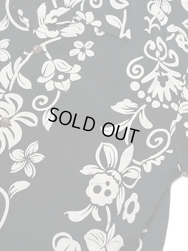 画像4: 【 SUN SURF（サンサーフ） 】 半袖アロハシャツ S/S HAWAIIAN SHIRT [ HAWAIIAN SKULL BORDER ] [ BLACK ]