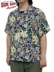 画像1: 【 SUN SURF（サンサーフ） 】 半袖アロハシャツ S/S HAWAIIAN SHIRT [ LEILANI ] [ NAVY ]