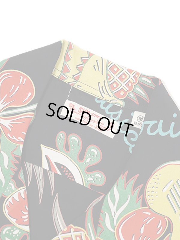 画像8: 【 SUN SURF（サンサーフ） 】 半袖アロハシャツ S/S HAWAIIAN SHIRT [ HAWAII MUSICAL ] [ BLACK ]