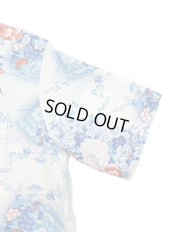 画像5: 【 SUN SURF（サンサーフ） 】　半袖アロハシャツ　S/S HAWAIIAN SHIRT　[ SWALLOWS FLY AROUND ]　[ BLUE ]