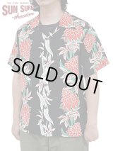 画像: 【 SUN SURF（サンサーフ） 】 半袖アロハシャツ S/S HAWAIIAN SHIRT [ BLOOMS OF TORCH FLOWER ] [ BLACK ]