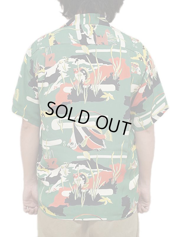画像2: 【 SUN SURF（サンサーフ） 】 半袖アロハシャツ S/S HAWAIIAN SHIRT [ MOORISH IDOL ] [ GREEN ]