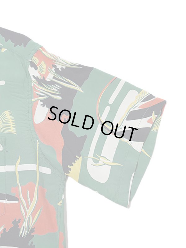 画像5: 【 SUN SURF（サンサーフ） 】 半袖アロハシャツ S/S HAWAIIAN SHIRT [ MOORISH IDOL ] [ GREEN ]