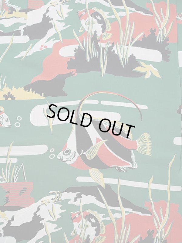 画像6: 【 SUN SURF（サンサーフ） 】 半袖アロハシャツ S/S HAWAIIAN SHIRT [ MOORISH IDOL ] [ GREEN ]