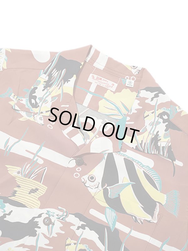 画像3: 【 SUN SURF（サンサーフ） 】 半袖アロハシャツ S/S HAWAIIAN SHIRT [ MOORISH IDOL ] [ BROWN ]