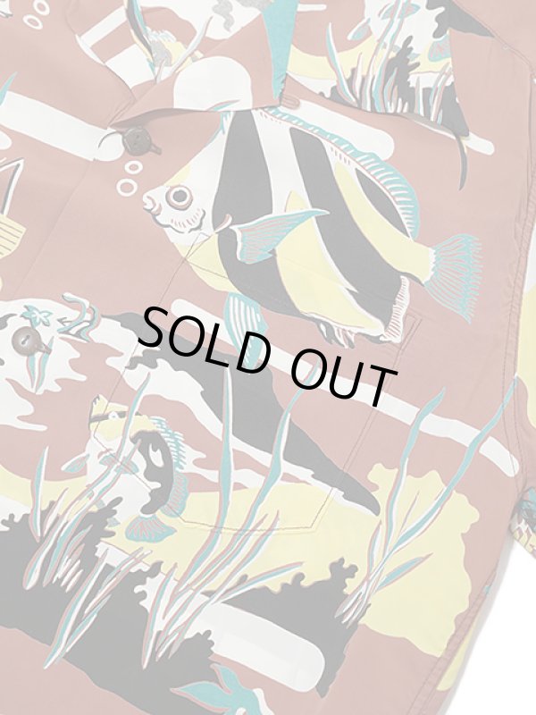 画像4: 【 SUN SURF（サンサーフ） 】 半袖アロハシャツ S/S HAWAIIAN SHIRT [ MOORISH IDOL ] [ BROWN ]