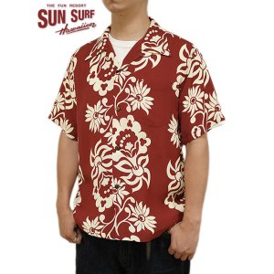 画像: 【 SUN SURF（サンサーフ） 】　半袖アロハシャツ　S/S HAWAIIAN SHIRT　[ SUNLIGHT FLOWER ]　[ BROWN ]