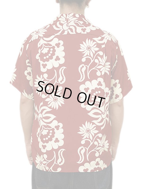 画像2: 【 SUN SURF（サンサーフ） 】　半袖アロハシャツ　S/S HAWAIIAN SHIRT　[ SUNLIGHT FLOWER ]　[ BROWN ]