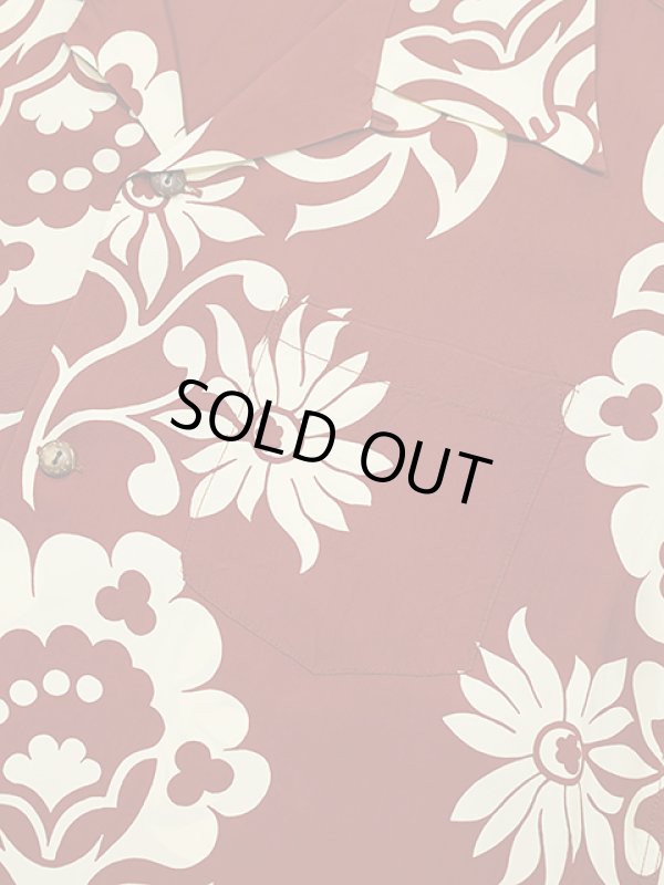 画像4: 【 SUN SURF（サンサーフ） 】　半袖アロハシャツ　S/S HAWAIIAN SHIRT　[ SUNLIGHT FLOWER ]　[ BROWN ]