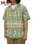 画像1: 【 SUN SURF（サンサーフ） 】　半袖アロハシャツ　S/S HAWAIIAN SHIRT　[ ISLAND CLASSIC BORDER ]　[ BEIGE ]