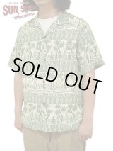 画像: 【 SUN SURF（サンサーフ） 】　半袖アロハシャツ　S/S HAWAIIAN SHIRT　[ ISLAND CLASSIC BORDER ]　[ BEIGE ]