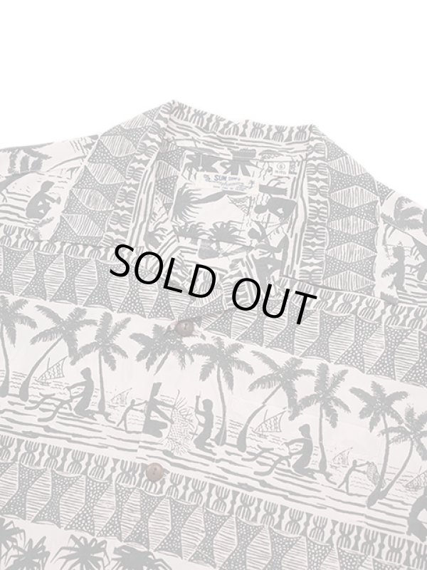 画像3: 【 SUN SURF（サンサーフ） 】　半袖アロハシャツ　S/S HAWAIIAN SHIRT　[ ISLAND CLASSIC BORDER ]　[ PINK ]