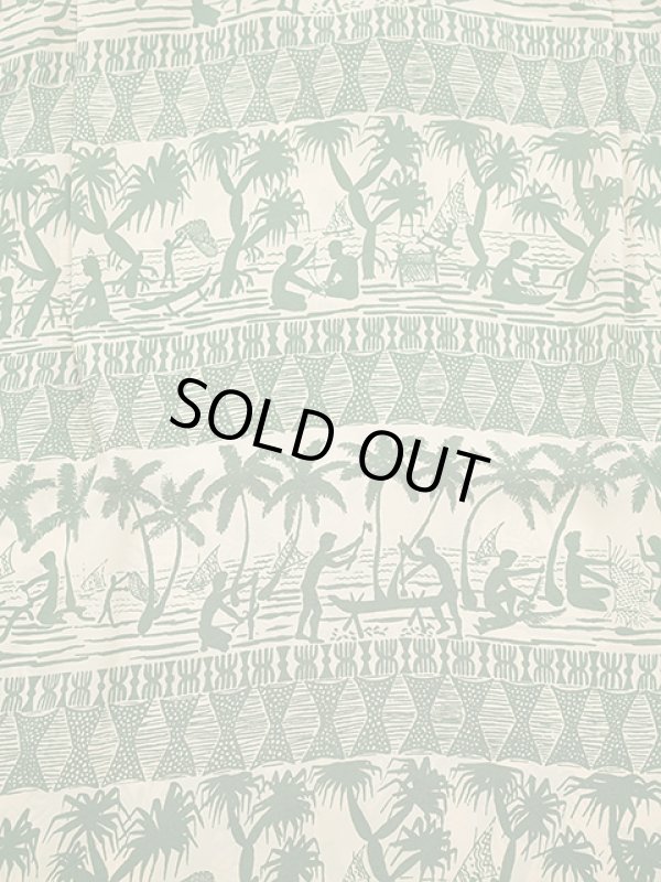 画像6: 【 SUN SURF（サンサーフ） 】　半袖アロハシャツ　S/S HAWAIIAN SHIRT　[ ISLAND CLASSIC BORDER ]　[ BEIGE ]