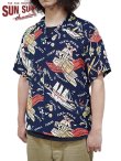 画像1: 【 SUN SURF（サンサーフ） 】　半袖アロハシャツ　S/S HAWAIIAN SHIRT　[ SOUTH SEA TRADER ]　[ NAVY ]