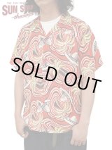 画像: 【 SUN SURF（サンサーフ） 】　半袖アロハシャツ　S/S HAWAIIAN SHIRT　[ PANIOLO COUNTRY ]　[ RED ]