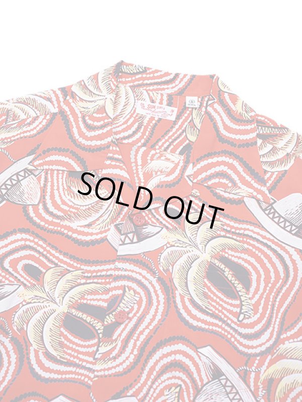 画像3: 【 SUN SURF（サンサーフ） 】　半袖アロハシャツ　S/S HAWAIIAN SHIRT　[ PANIOLO COUNTRY ]　[ RED ]