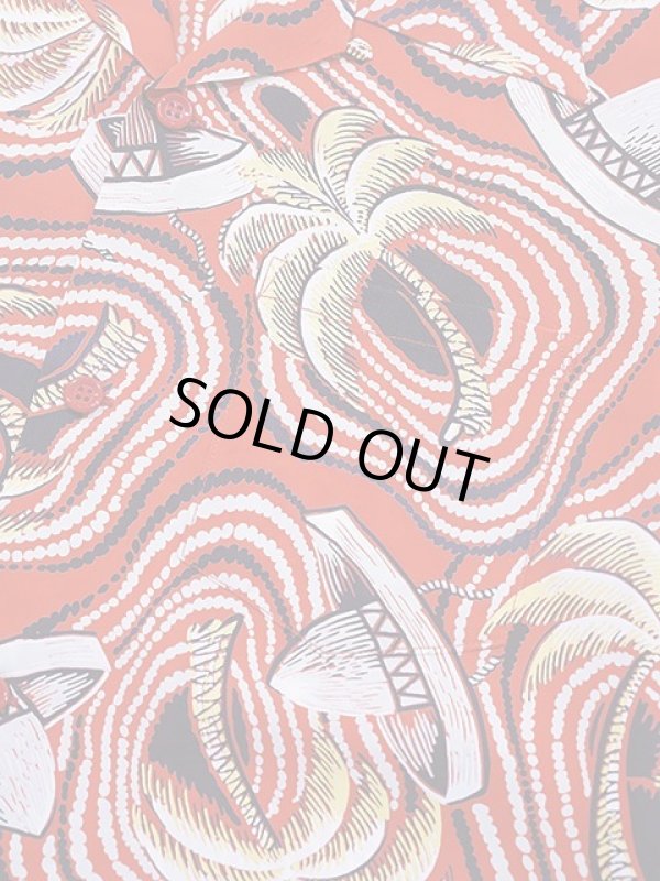 画像4: 【 SUN SURF（サンサーフ） 】　半袖アロハシャツ　S/S HAWAIIAN SHIRT　[ PANIOLO COUNTRY ]　[ RED ]