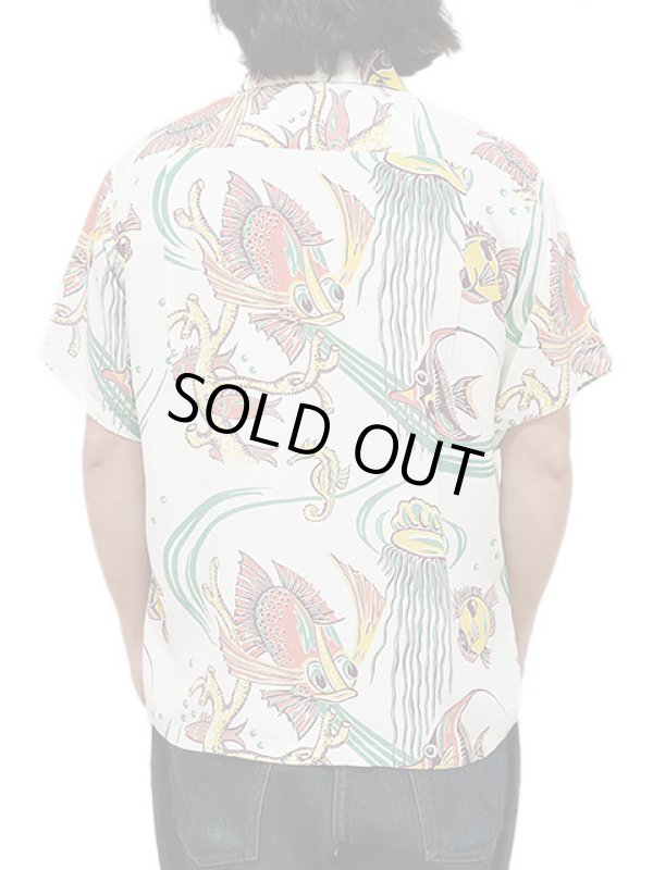 画像2: 【 SUN SURF（サンサーフ） 】　半袖アロハシャツ　S/S HAWAIIAN SHIRT　[ BUG EYED FISH ]　[ OFF WHITE ]