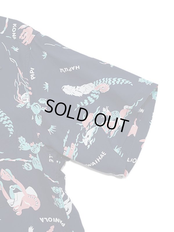 画像5: 【 SUN SURF（サンサーフ） 】　半袖アロハシャツ　S/S HAWAIIAN SHIRT　[ PANIOLA TOWN ]　[ NAVY ]