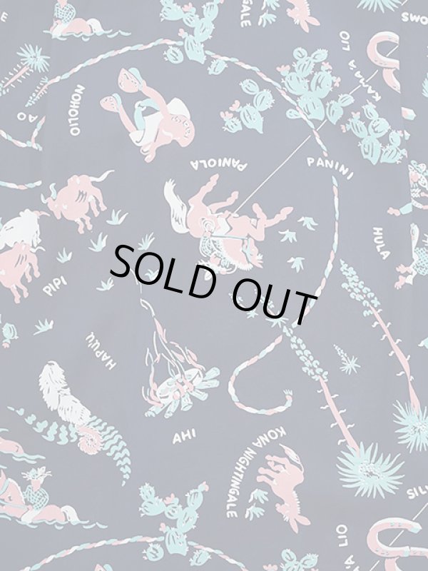 画像6: 【 SUN SURF（サンサーフ） 】　半袖アロハシャツ　S/S HAWAIIAN SHIRT　[ PANIOLA TOWN ]　[ NAVY ]