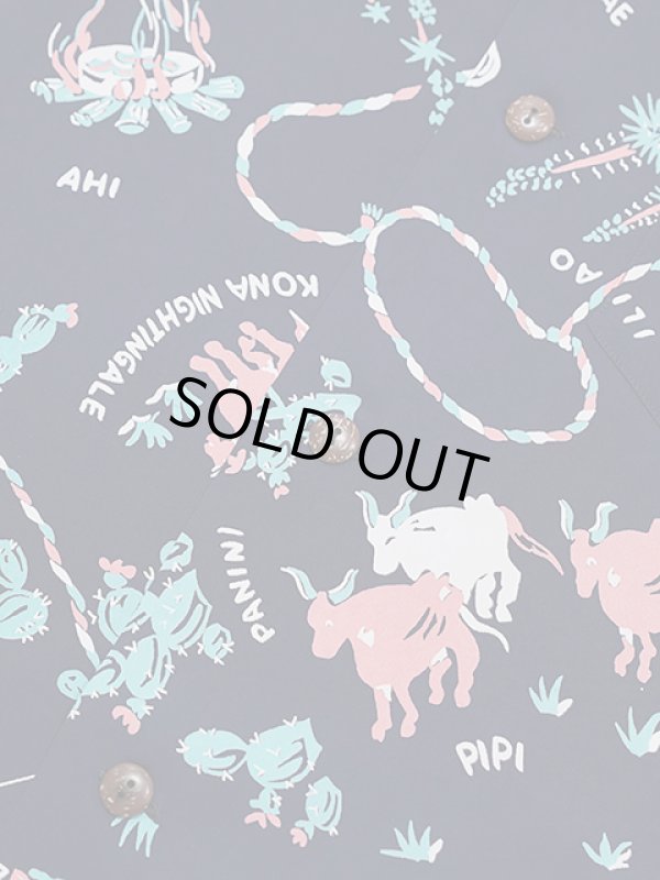 画像7: 【 SUN SURF（サンサーフ） 】　半袖アロハシャツ　S/S HAWAIIAN SHIRT　[ PANIOLA TOWN ]　[ NAVY ]