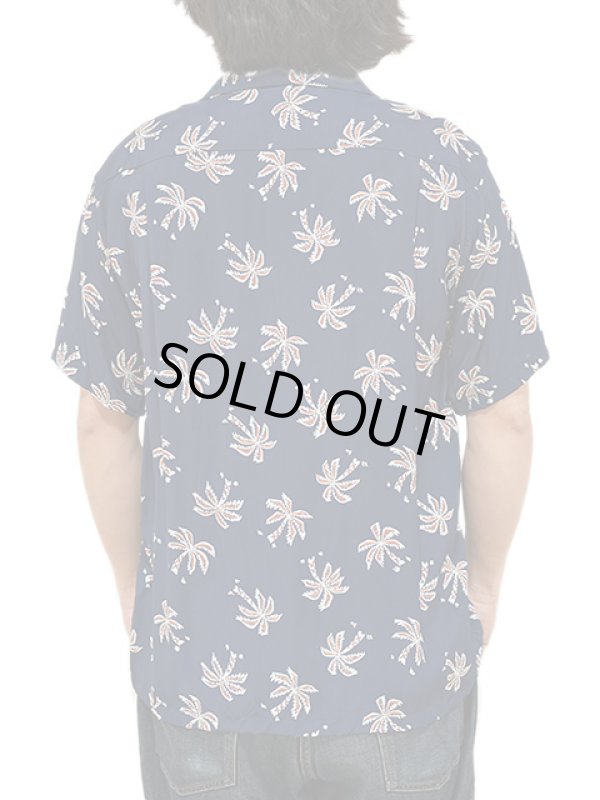画像2: 【 SUN SURF（サンサーフ） 】　半袖アロハシャツ　S/S HAWAIIAN SHIRT　[ SCATTERED PALMTREE ]　[ NAVY ]