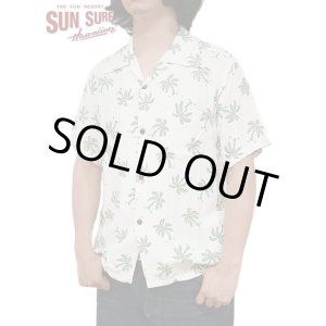 画像: 【 SUN SURF（サンサーフ） 】　半袖アロハシャツ　S/S HAWAIIAN SHIRT　[ SCATTERED PALMTREE ]　[ OFF WHITE ]