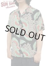 画像: 【 SUN SURF（サンサーフ） 】　半袖アロハシャツ　S/S HAWAIIAN SHIRT　[ PEACOCK ]　[ BLACK ]