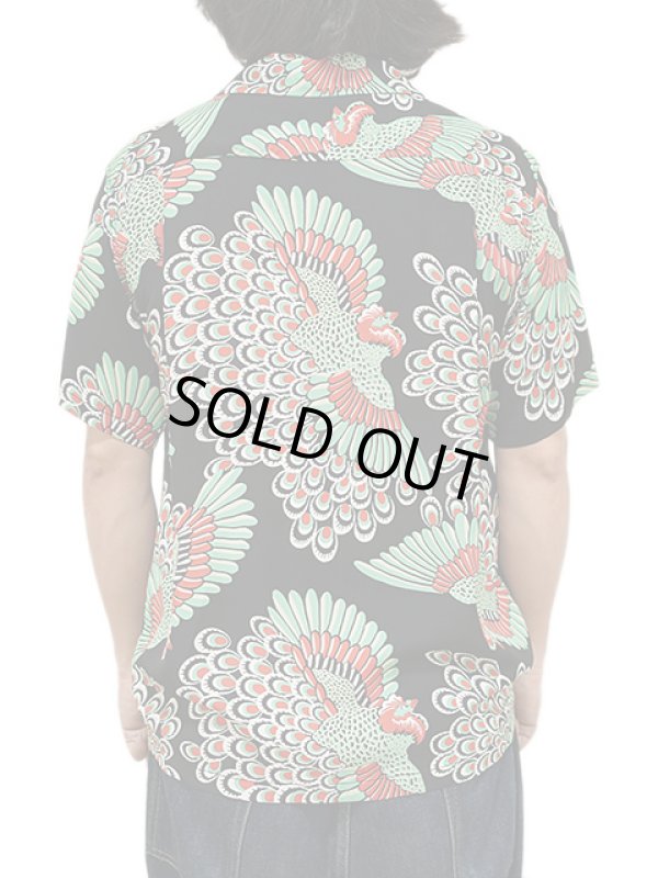 画像2: 【 SUN SURF（サンサーフ） 】　半袖アロハシャツ　S/S HAWAIIAN SHIRT　[ PEACOCK ]　[ BLACK ]