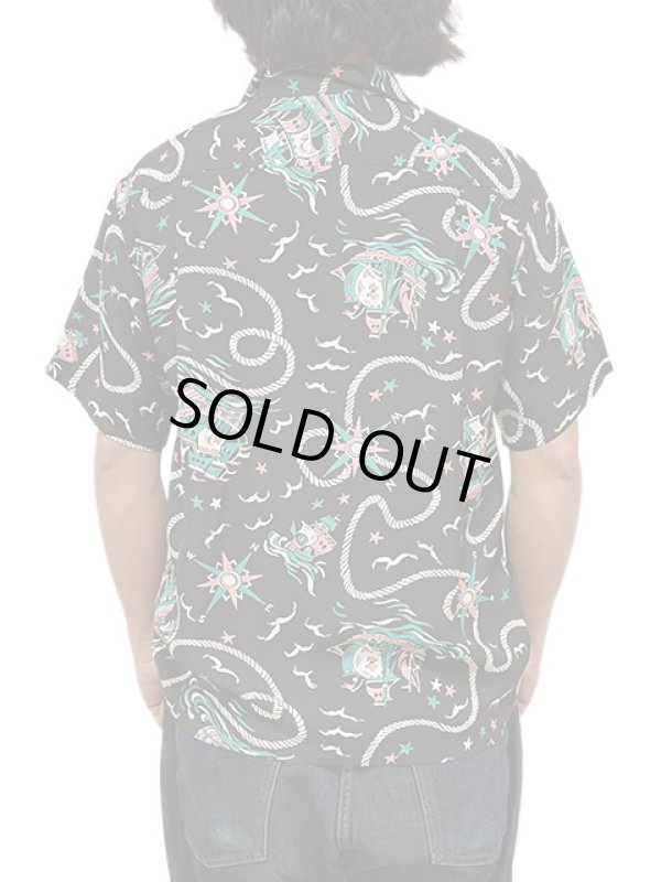 画像2: 【 SUN SURF（サンサーフ） 】　半袖アロハシャツ　S/S HAWAIIAN SHIRT　[ AGE OF DISCOVERY ]　[ BLACK ]