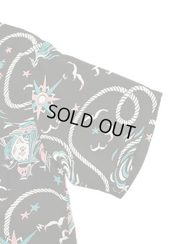 画像5: 【 SUN SURF（サンサーフ） 】　半袖アロハシャツ　S/S HAWAIIAN SHIRT　[ AGE OF DISCOVERY ]　[ BLACK ]