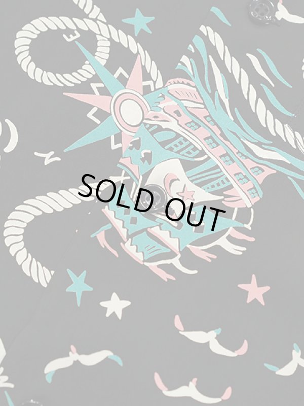 画像7: 【 SUN SURF（サンサーフ） 】　半袖アロハシャツ　S/S HAWAIIAN SHIRT　[ AGE OF DISCOVERY ]　[ BLACK ]