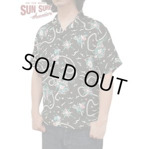 画像: 【 SUN SURF（サンサーフ） 】　半袖アロハシャツ　S/S HAWAIIAN SHIRT　[ AGE OF DISCOVERY ]　[ BLACK ]