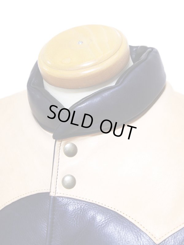 画像5: 【 Y'2 LEATHER（ワイツーレザー） 】　ホースハイド × ステアオイルダウンベスト [ 馬革×牛革 ] [ BLUE x SADDLE ]