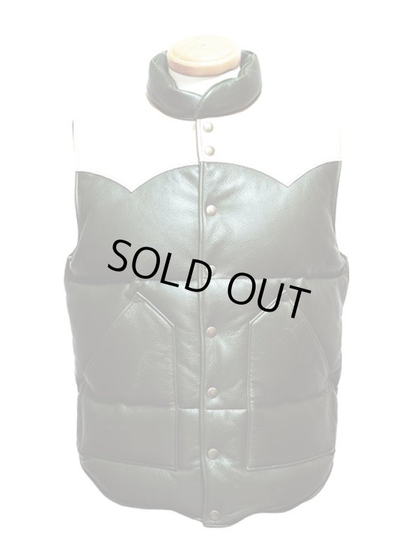 画像3: 【 Y'2 LEATHER（ワイツーレザー） 】　ホースハイド × ステアオイルダウンベスト [ 馬革×牛革 ] [ OLIVE x SADDLE ]