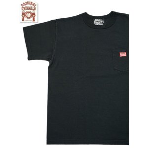 画像: 【 SAMURAI JEANS（サムライジーンズ） 】　ポケット付きTシャツ　[ SAMURAI WORK CLOTHES ] [ BLACK ] 【 メール便可 】