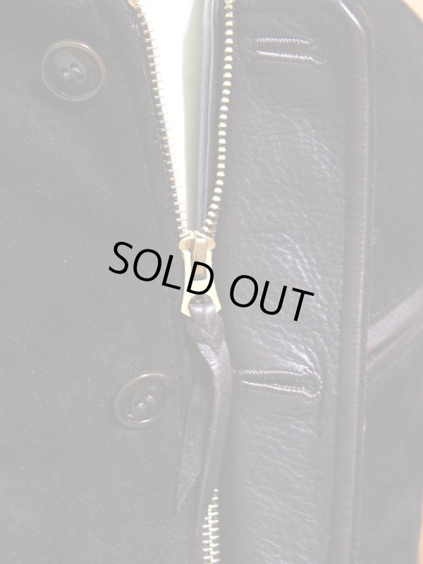 画像10: 【 Y'2 LEATHER（ワイツーレザー） 】 ステアスエード×ステアオイルレザーリブジャケット [ 牛革 ] 