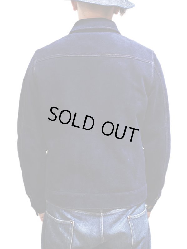 画像2: 【 限定モデル 】 【 Y'2 LEATHER（ワイツーレザー） 】　ステアスエード 1st Type Gジャン　[ STEER SUEDE NAVY ]　