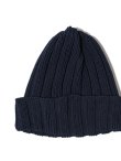 画像2: 【 TONNY CAP（トニーキャップ） 】COTTON WATCH CAP [ NAVY ] [ Made In Japan ] 【 メール便可 】