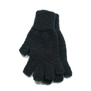 画像: 【 TONNY GLOVES（トニーグローブ） 】Fingerless Glove [ BLACK ] [ Made In Japan ] 【 メール便可 】