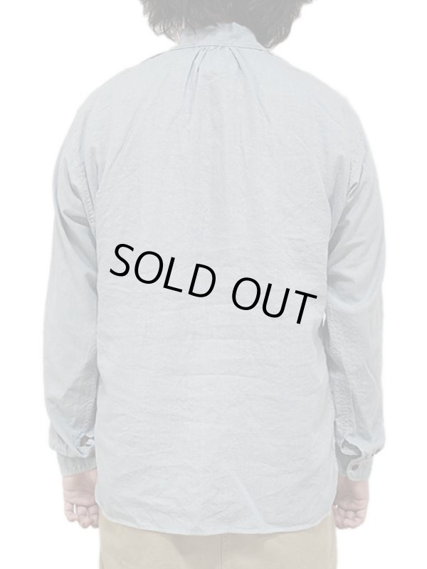 画像2: 【 The 2 Monkeys（ザ・ツーモンキーズ） 】　カンブレシャツ　[ Linen Cambrai Shirt ] [ Slate Blue ]