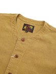 画像3: 【 The 2 Monkeys（ザ・ツーモンキーズ） 】　リネンノーカラーシャツ　[ Linen Sport Shirt ] [ Tabacco ]